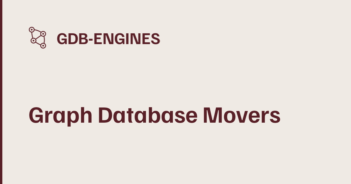 Graph Database Movers — GDB-Engines Rankings